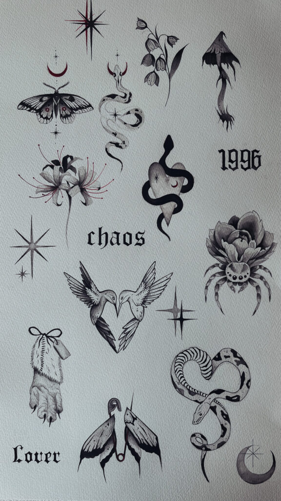 dark witchy flash sheet